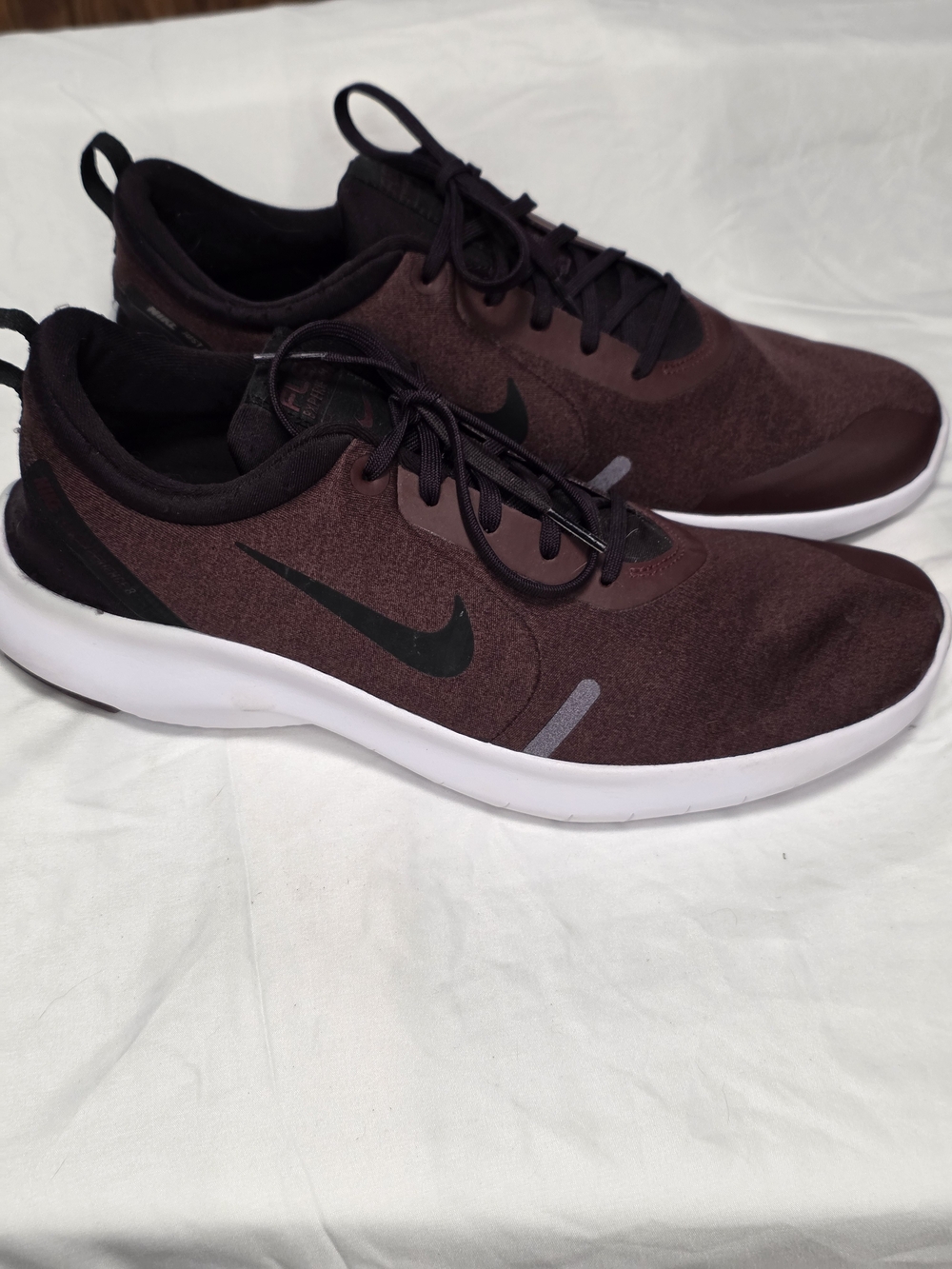 Nike Flex Experience RN 8 'Bordeaux' Maroon, Black, White Men's Size 12